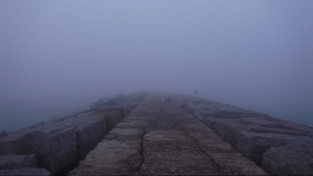 Gulf Cost Fog on the South Jetty