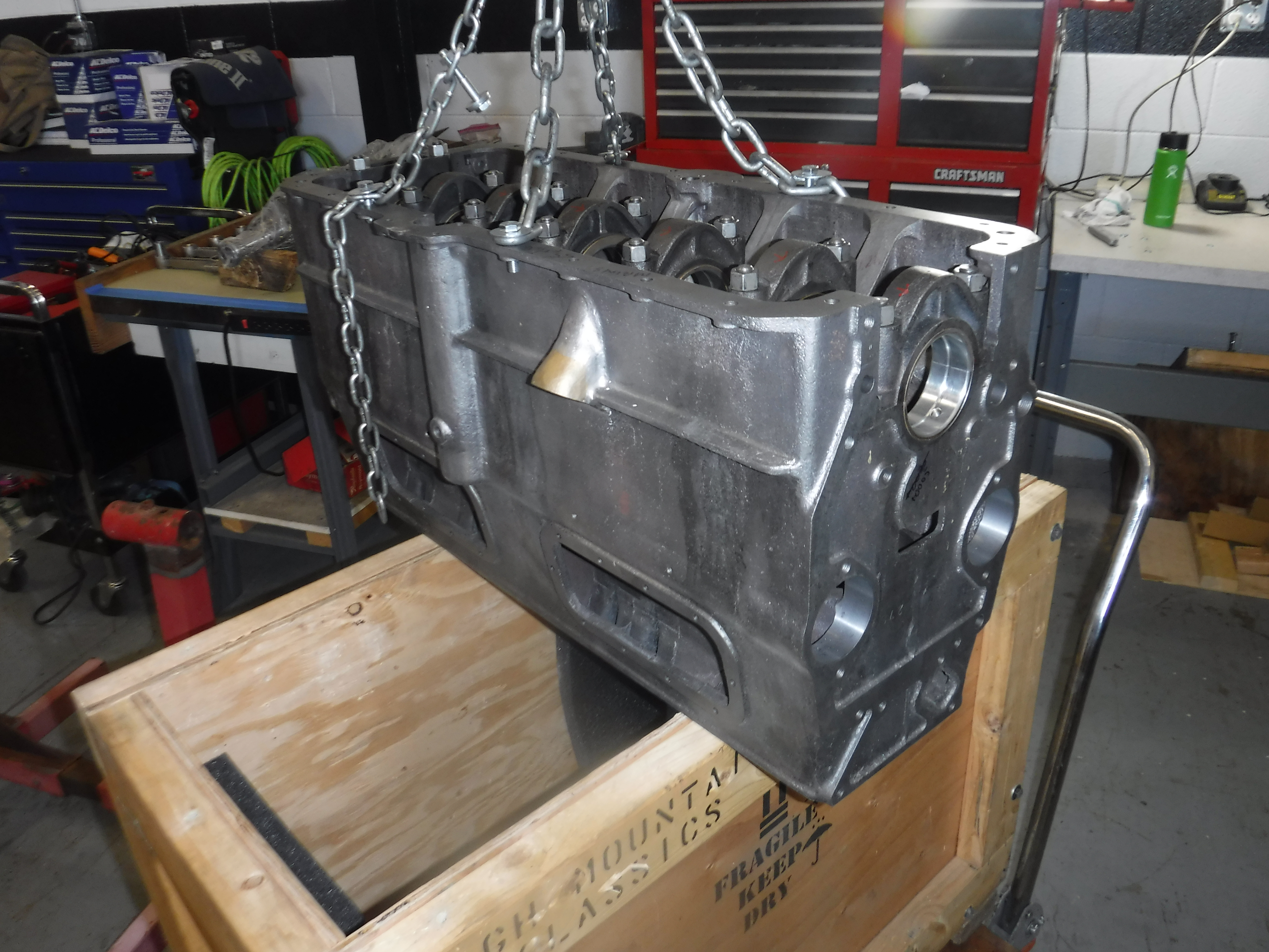 Uncrating after a long wait