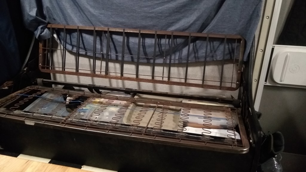 Stripped couch frame