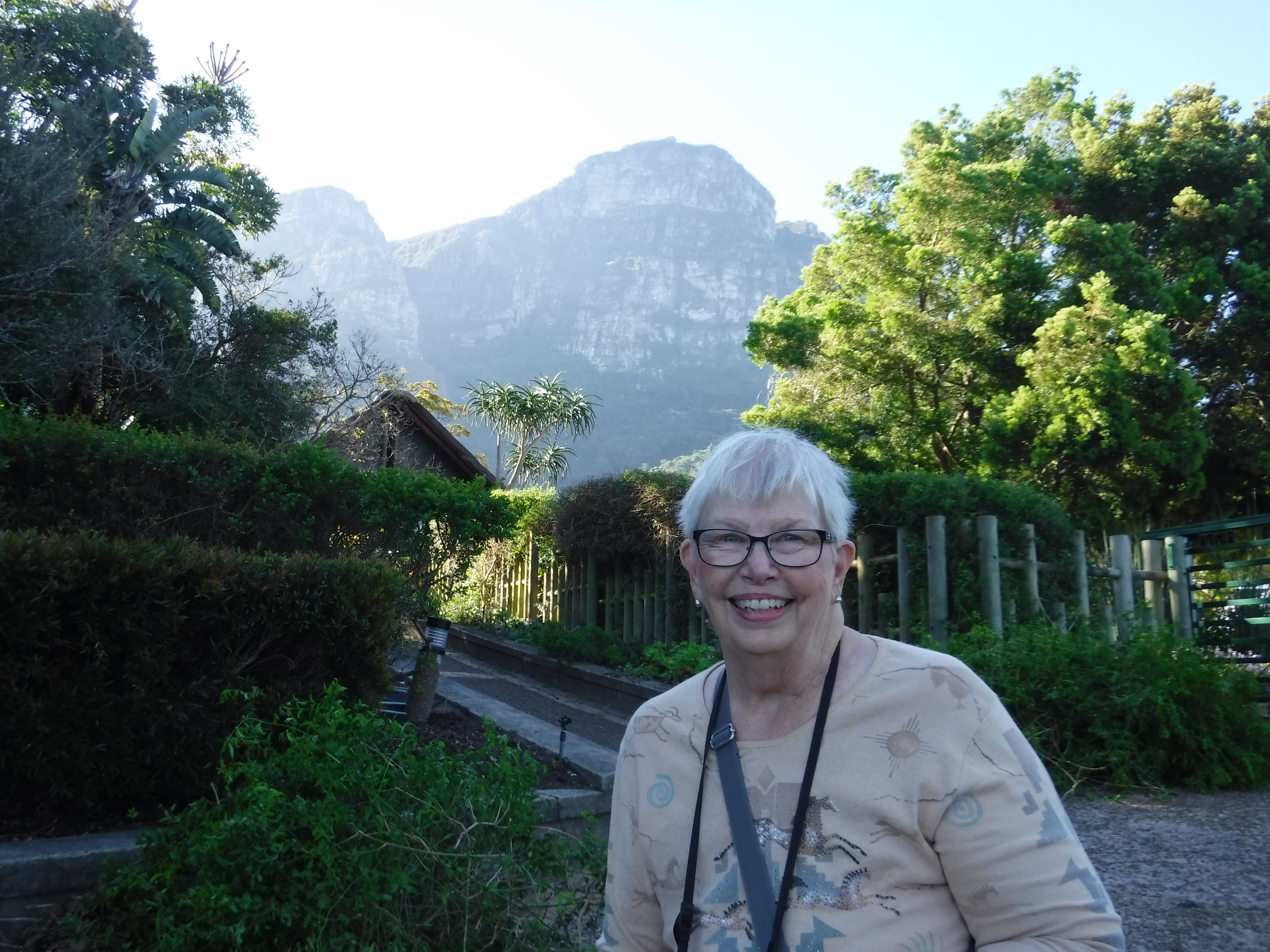 Mom at Kirstenbosch Gardens