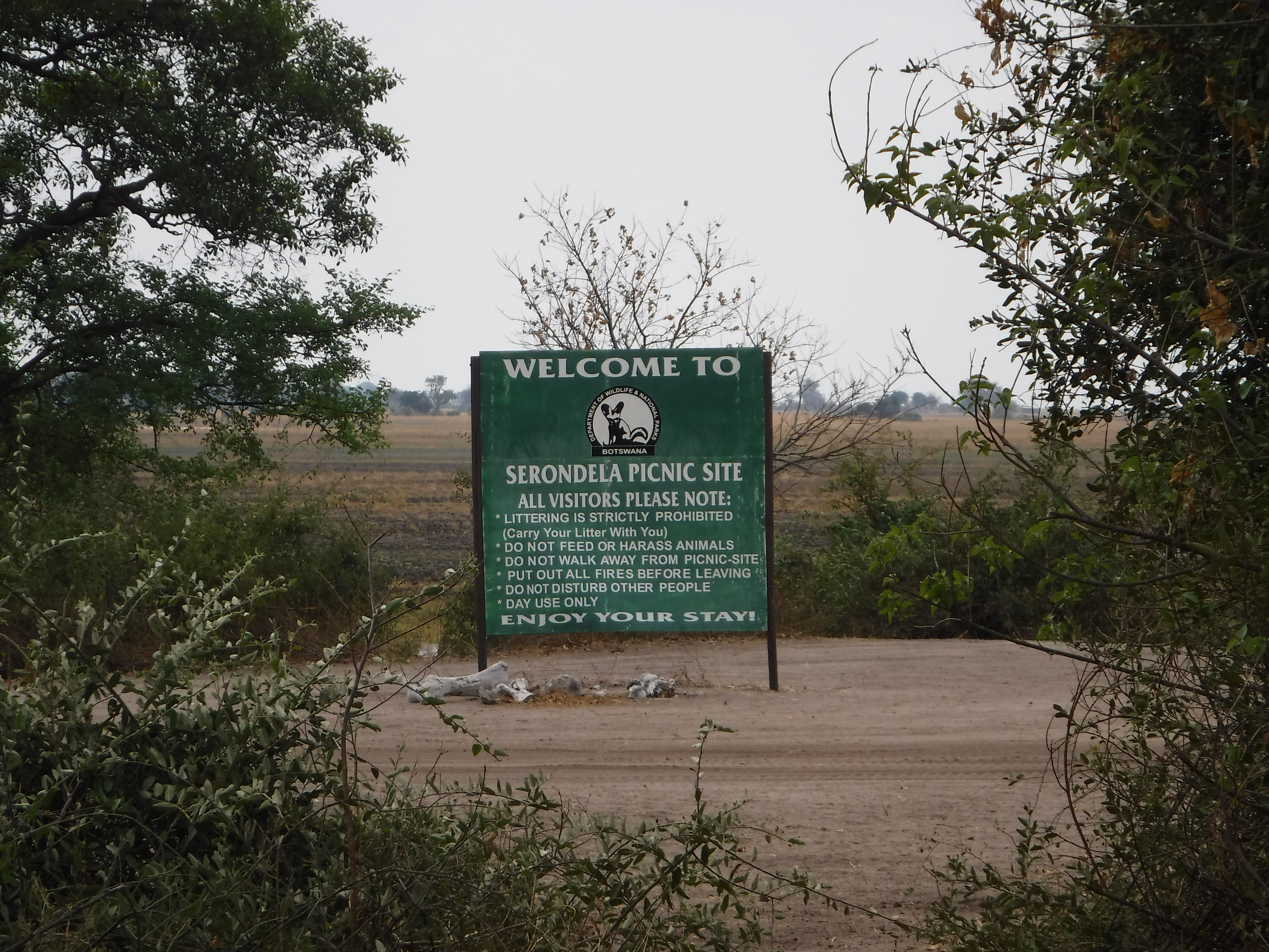Serondela Picnic Sign