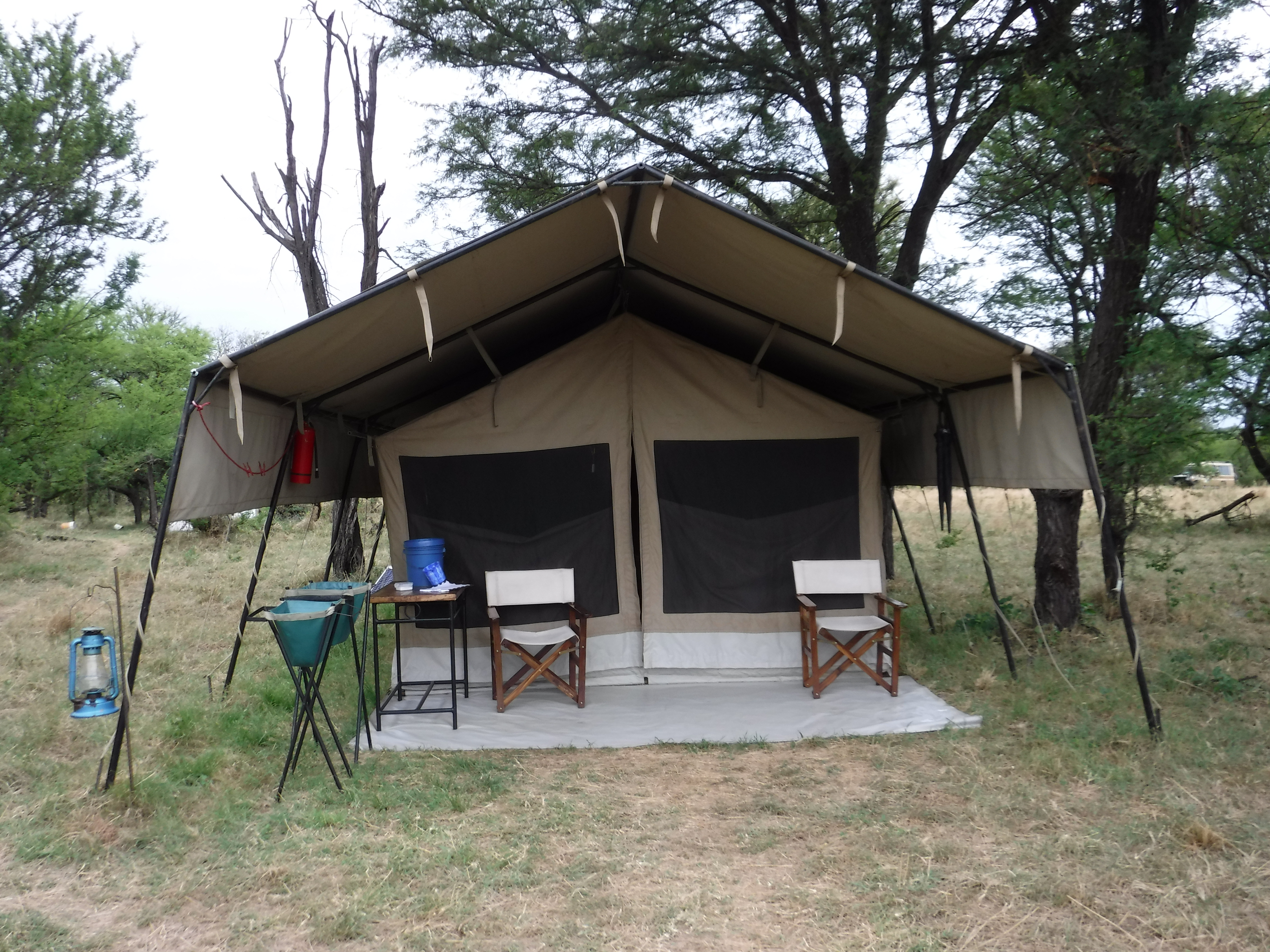 Tent Patio With Wash Basins