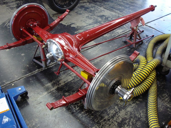 8C 2300 axle assembly with torque tube.