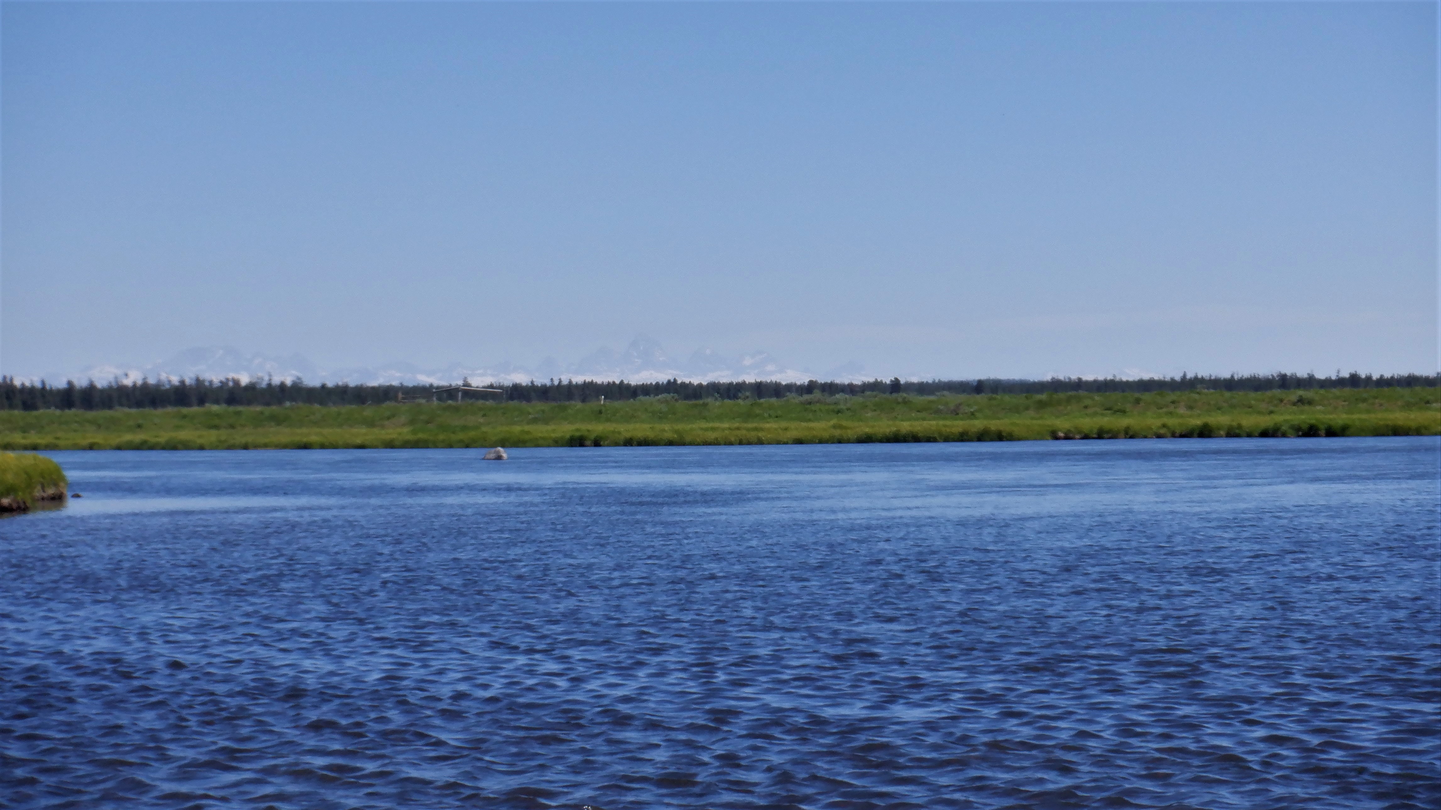 Hazy Teton View from the Henrys Fork