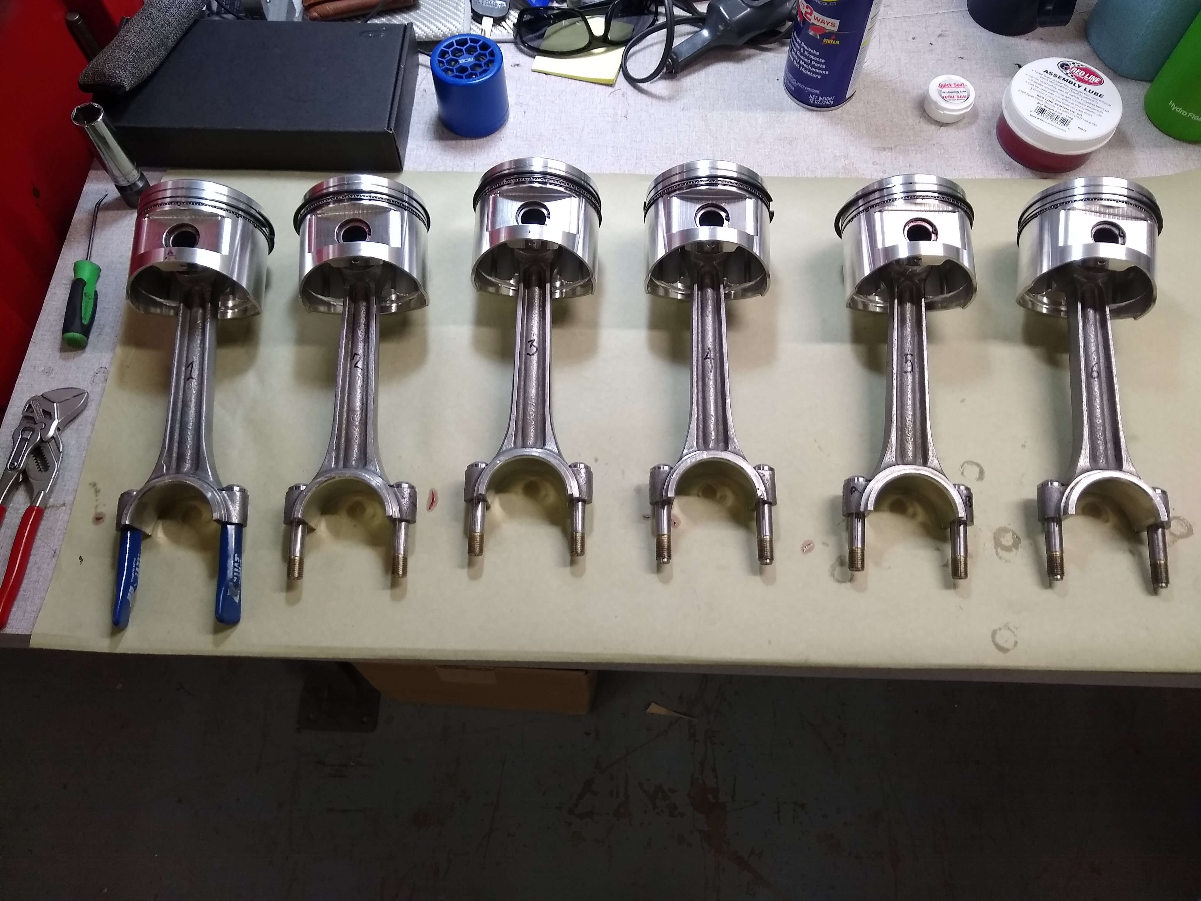 Arias Pistons and Original Talbot Rods