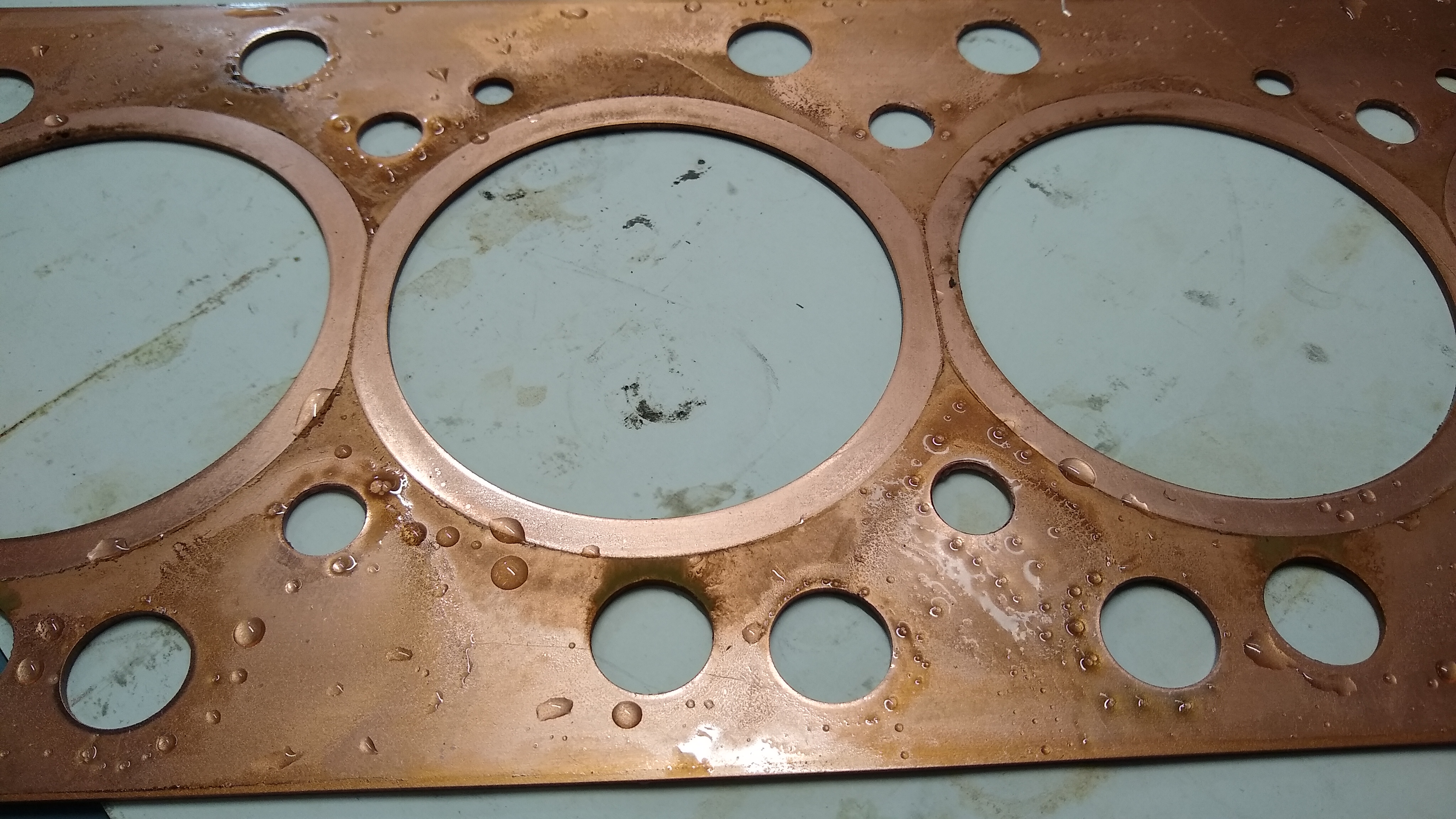 Solid copper gasket for a Talbot Lago