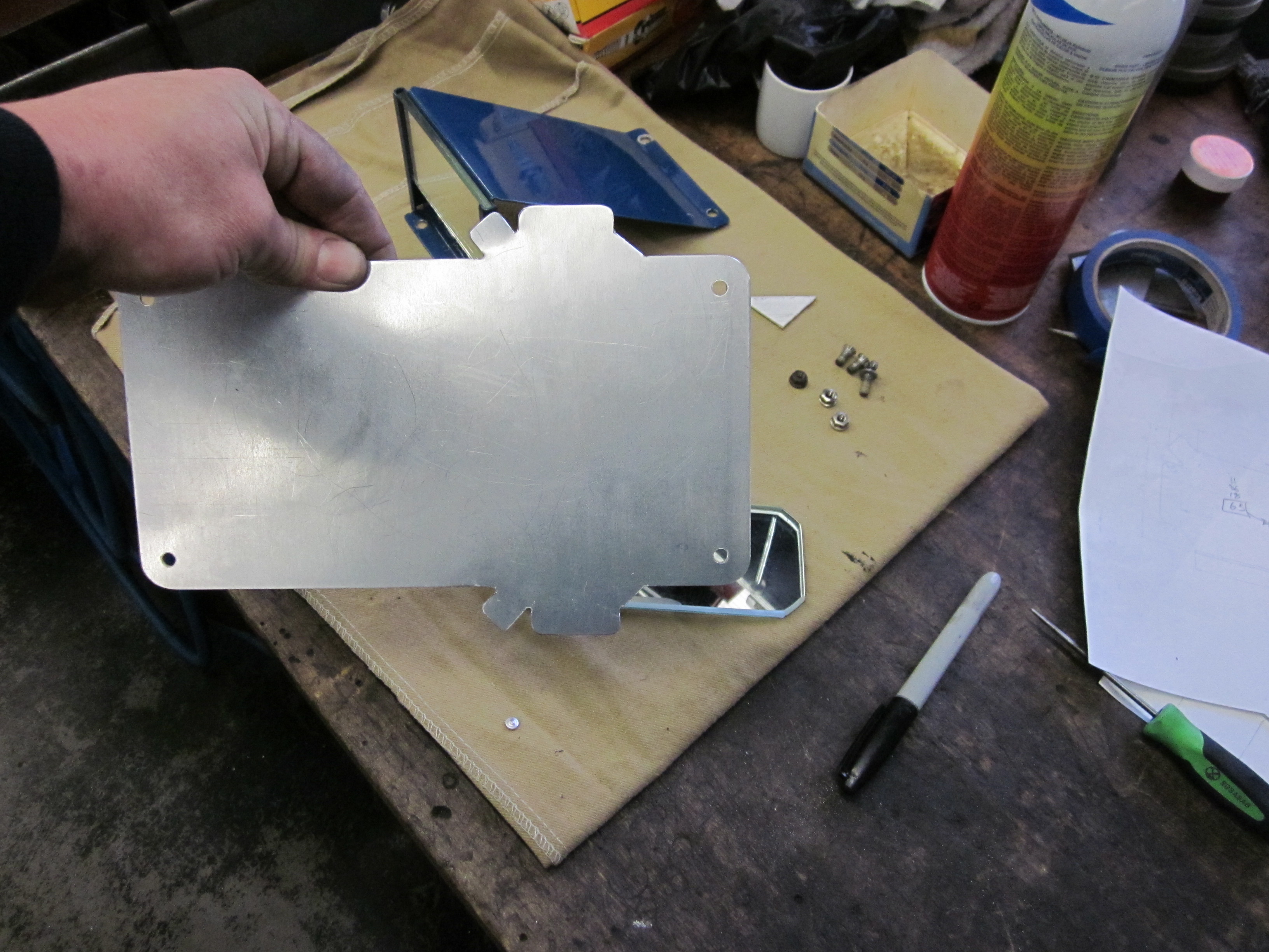 Bugatti Rear View Mirror Fabrication