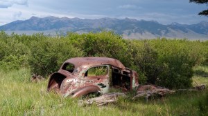 Rusty Abandoned American Car
