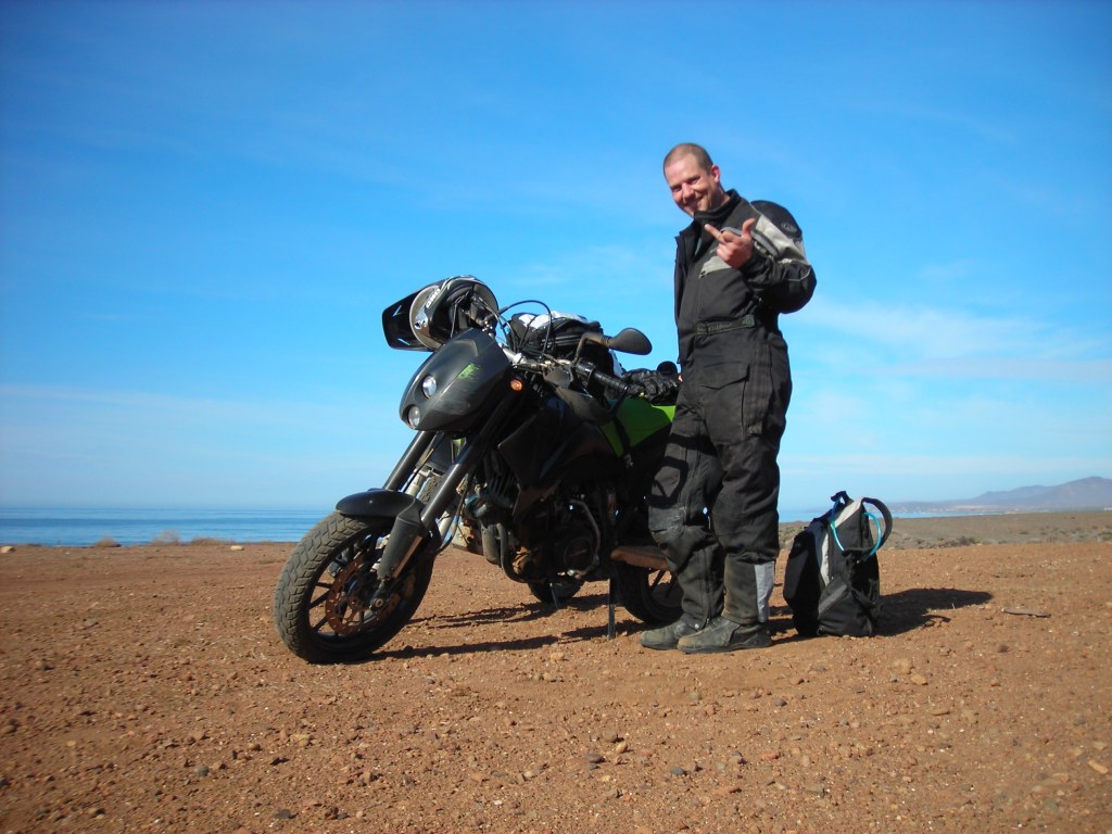 Smoke break on the Baja coast below Ensenada