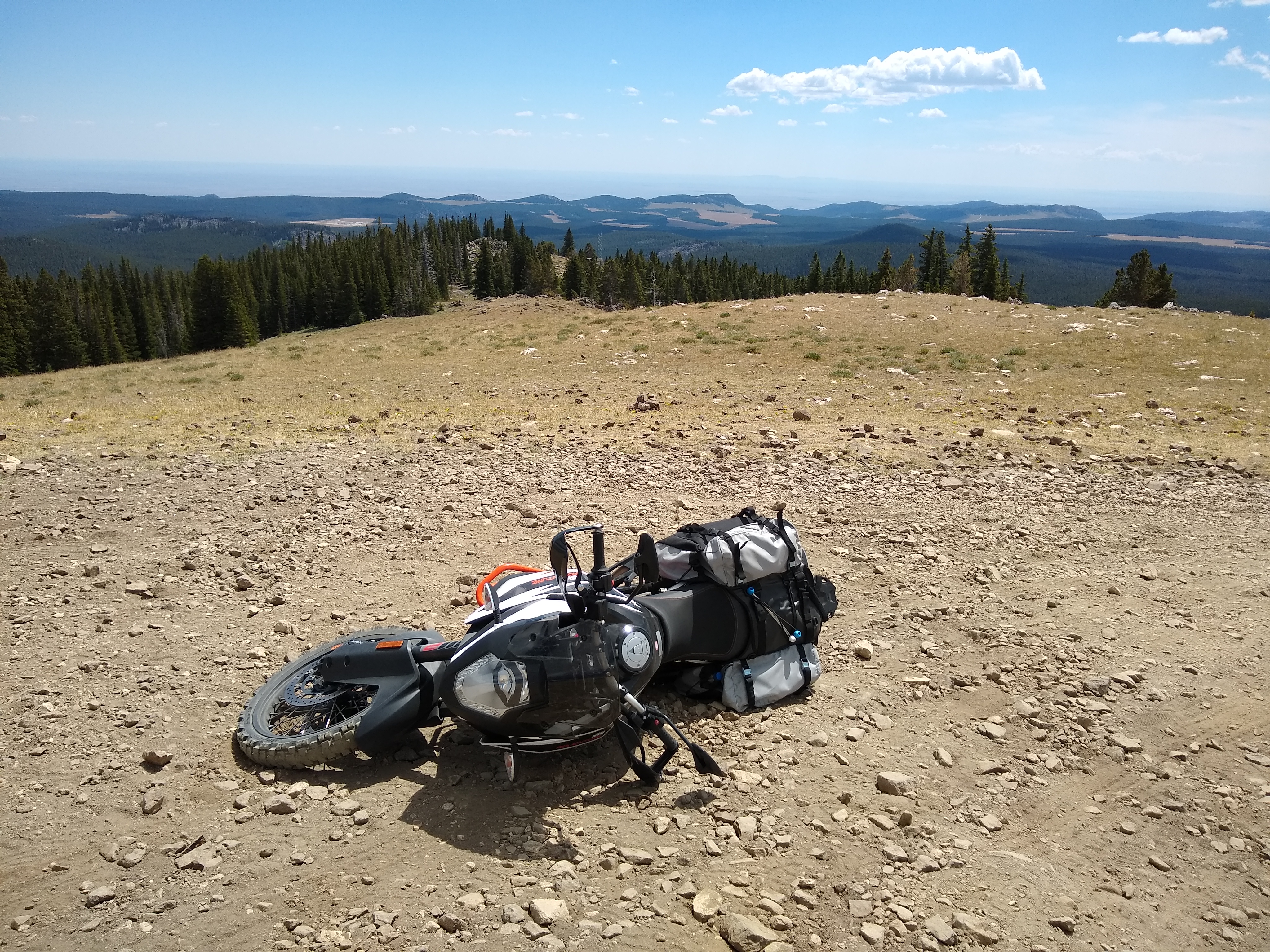 First 1090 tipover, Bighorn Mountains, Wyoming