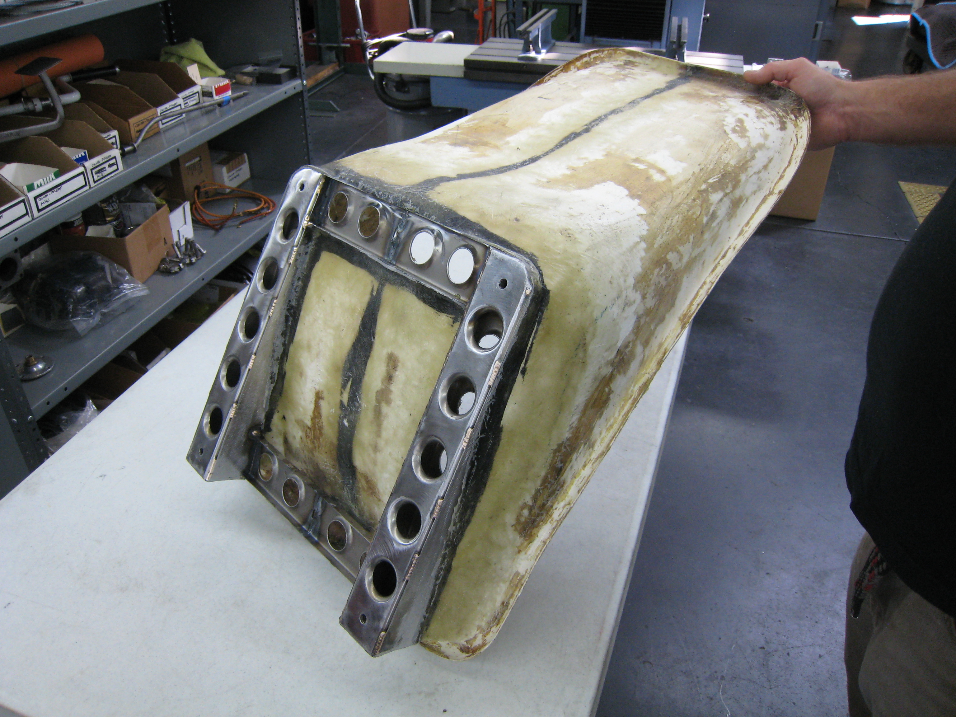 Alfa TZ2 restoration, passenger seat