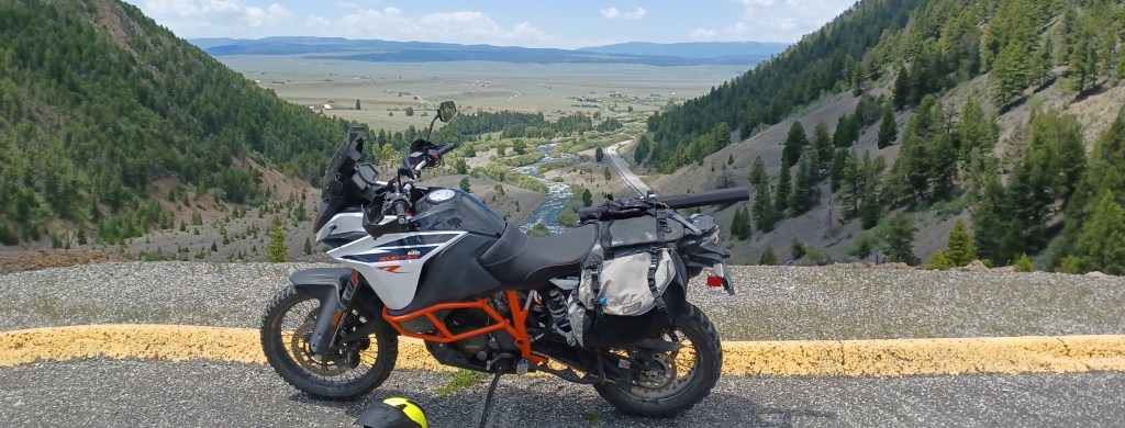 KTM 1090R at Quake Lake, Montana