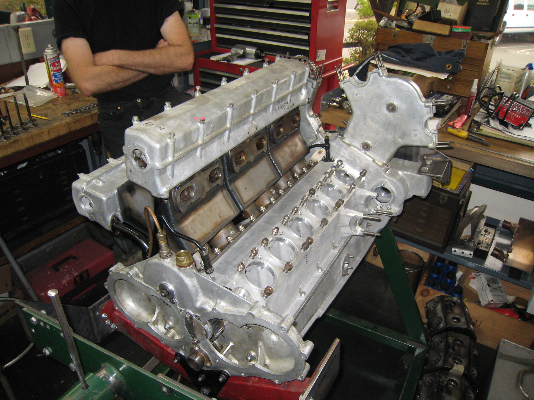 Sunbeam Tiger V-12 in process