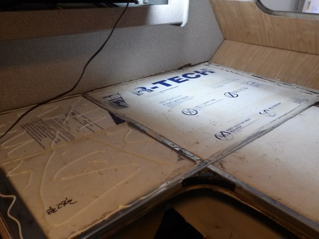 New insulation with construction adhesive