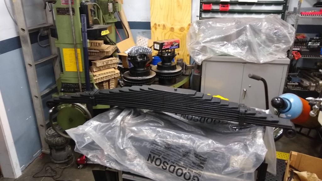 Rear spring work, 2022