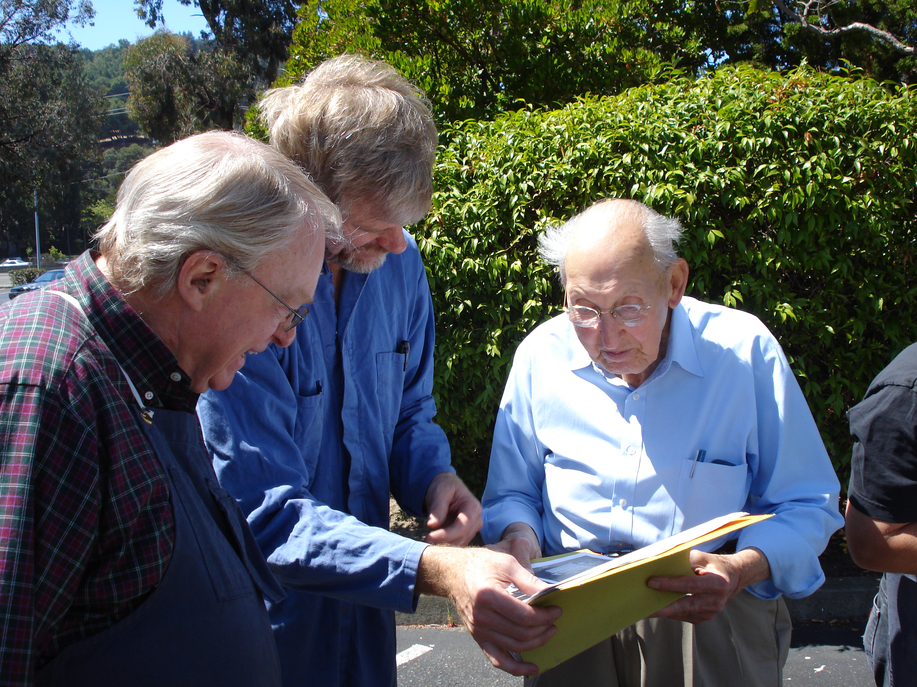 Reviewing the photos