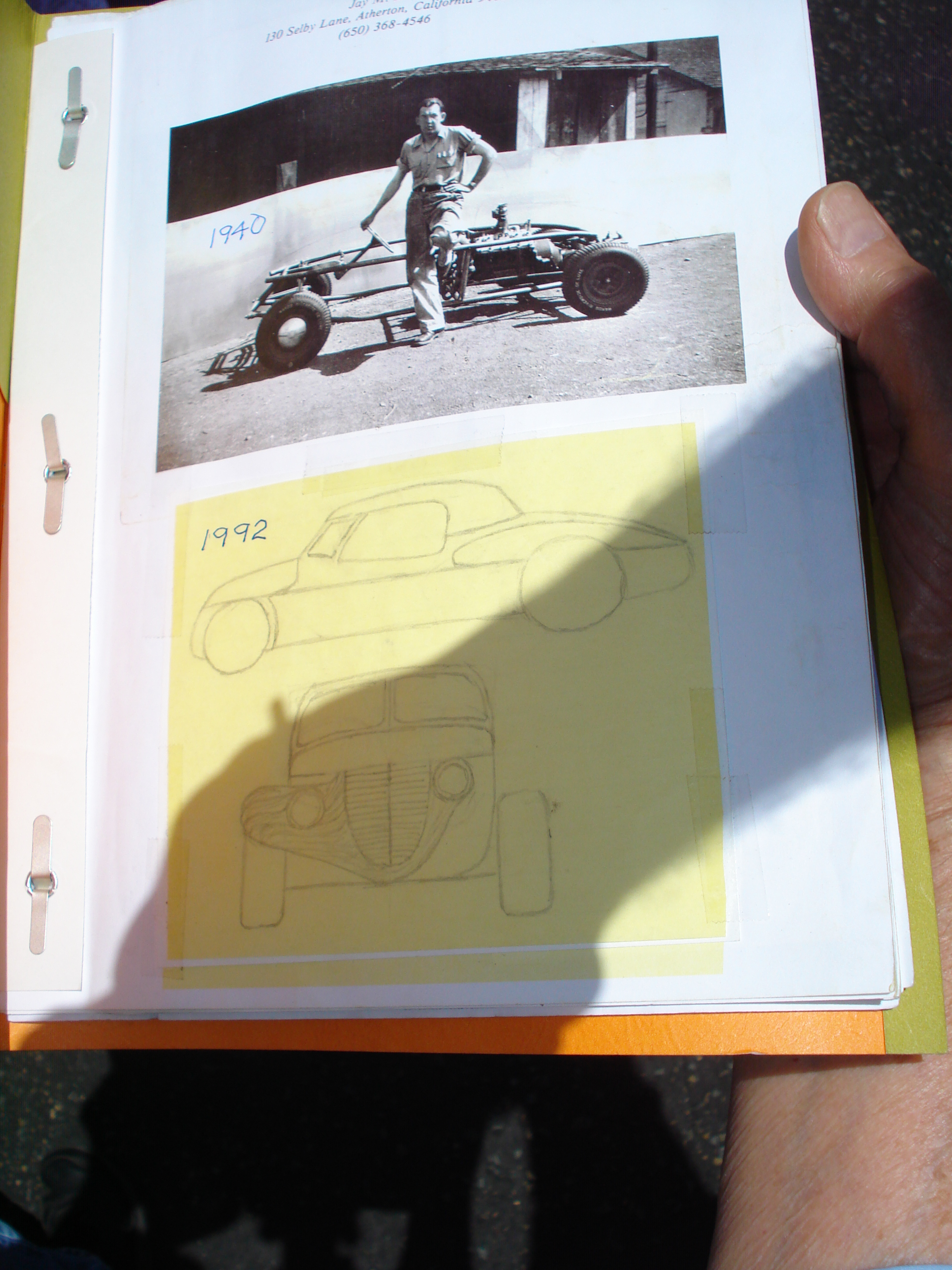 A page from the book documenting the project